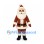 Santa Claus Mascot Costume with Red Suit and White Beard