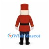 Nutcracker Soldier Mascot Costume with Red Uniform and Tall Hat