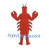 Lobster Mascot Costume in Red with Open Face Hood and Large Claws