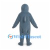 Dolphin Mascot Costume in Blue Gray with White Belly