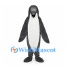 Shark Mascot Costume in Gray with White Belly and Side Fins