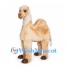 Camel Mascot Costume in Cream with Hump and Four Legs