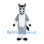Donkey Mascot Costume in Gray with White Muzzle and Belly