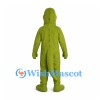 Crocodile Mascot Costume in Lime Green with Cream Belly