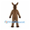 Donkey Mascot Costume in Brown with Pink Inner Ears