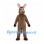 Donkey Mascot Costume in Brown with Pink Inner Ears