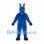 Horse Mascot Costume in Blue with White Mane and Tail