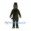 Horse Mascot Costume in Dark Brown with Black Mane