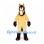 Horse Mascot Costume in Tan with Dark Brown Mane and Hooves