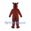 Horse Mascot Costume in Reddish Brown with Black Mane