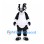 Badger Mascot Costume with White Tank Top and Black Shorts