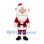 Santa Claus Mascot Costume with Red Suit and Large White Beard