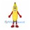 Banana Mascot Costume in Yellow with Red Gloves and Shoes