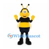 Bee Mascot Costume in Yellow and Black with Cream Wings