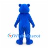 Bear Mascot Costume in Royal Blue with Light Blue Belly