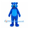 Bear Mascot Costume in Royal Blue with Light Blue Belly