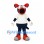 Dog Mascot Costume with White Shirt and Red Shoes