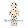 Dalmatian Dog Mascot Costume with Black Spots and Long Ears