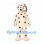 Dalmatian Dog Mascot Costume with Black Spots and Long Ears