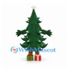 Christmas Tree Mascot Costume with Star Top and Gift Box Shoes