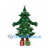 Christmas Tree Mascot Costume with Star Top and Gift Box Shoes