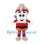 Coffee Cup Mascot Costume with White Body and Steam Headpiece