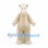 Long-Nosed Creature Mascot Costume with Cream Shaggy Fur