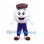 Golf Ball Mascot Costume with Plaid Cap and Purple Pants