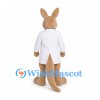 Doctor Kangaroo Mascot Costume with White Coat and Stethoscope