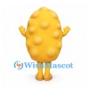 Potato Mascot Costume with Yellow Bumpy Body and Smiling Face