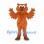 Owl Mascot Costume in Brown with Layered Wing Feathers