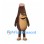 Bottle Mascot Costume in Brown with Beige Belly and Smiling Face