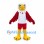 Bald Eagle Mascot Costume with Red Wings and White Shirt