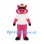Pig Mascot Costume in Pink with White Shirt and Black Sunglasses