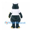 Dinosaur Mascot Costume in Dark Teal with White Shirt