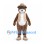 Explorer Bear Mascot Costume with Tan Hat and Beige Vest
