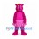 Bear Mascot Costume in Pink with Pleated Skirt
