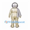 Space Chipmunk Mascot Costume with Gold Suit and Silver Helmet