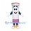 Newspaper Mascot Costume with Rolled White Body and Smiling Face