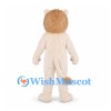 Lion Mascot Costume in Cream with Tan Mane