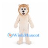 Lion Mascot Costume in Cream with Tan Mane