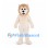 Lion Mascot Costume in Cream with Tan Mane