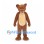 Cougar Mascot Costume in Brown with Cream Belly and Long Tail