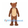 Cougar Mascot Costume in Brown with Cream Belly and Long Tail