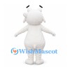 Polar Bear Mascot Costume in White with Large Black Nose