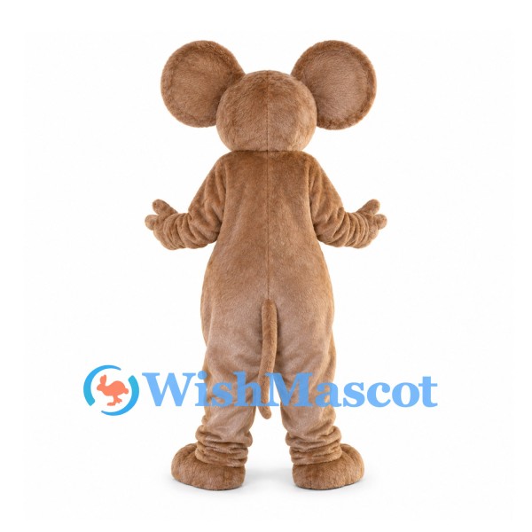Mouse Mascot Costume in Tan with Large Round Ears