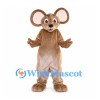 Mouse Mascot Costume in Tan with Large Round Ears