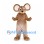 Mouse Mascot Costume in Tan with Large Round Ears