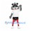 Raccoon Mascot Costume with White Sports Shirt and Red Socks