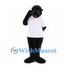 Gorilla Mascot Costume in Black with White T-Shirt